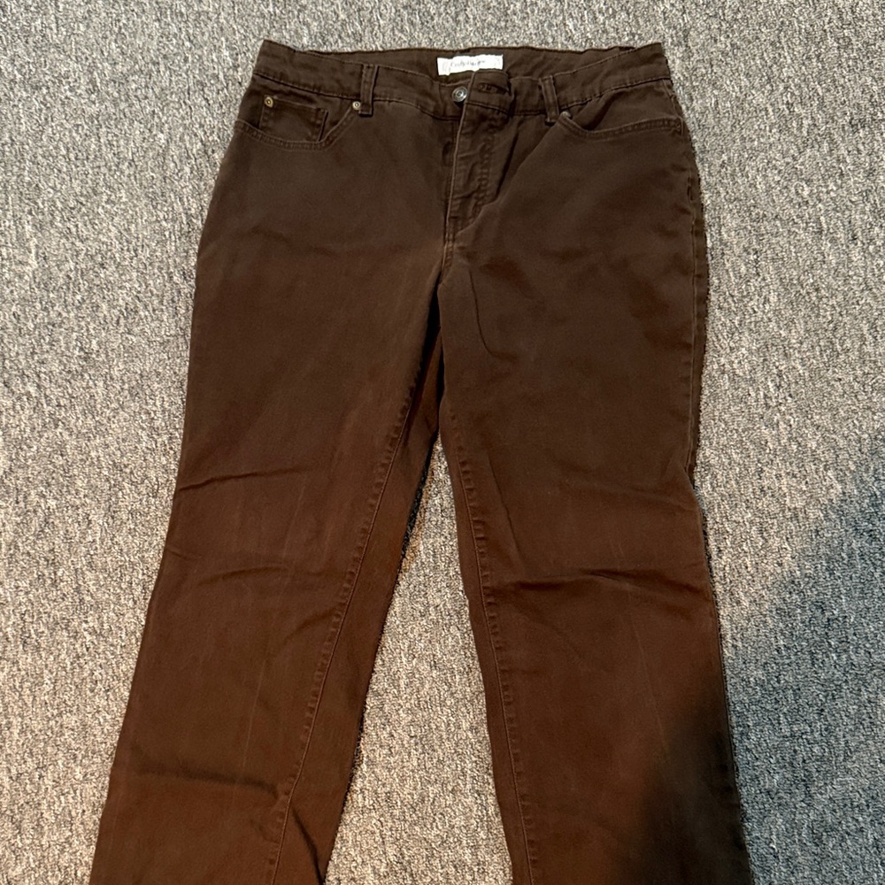 Croft & Barrow Chocolate Women's Straight Leg Jeans